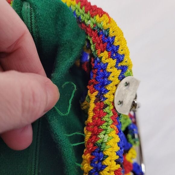 VINTAGE eco friendly can tab soda pop top crochet handbag purse - Picture 5 of 9